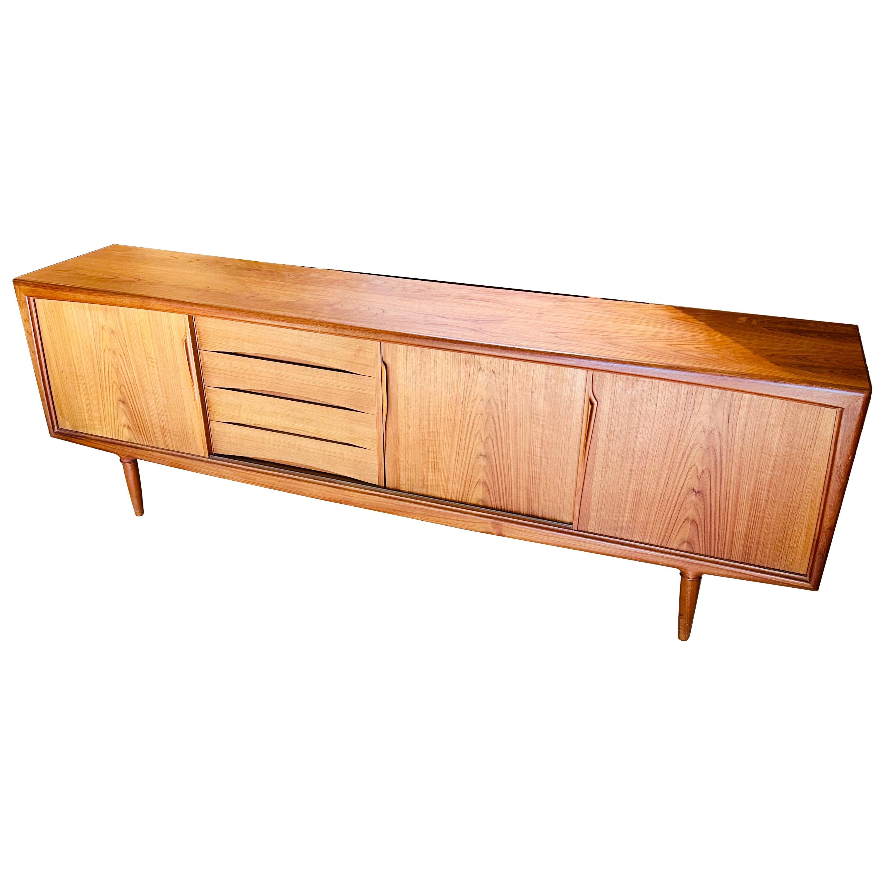 Scandinavian Modern 1960s Danish Modern Teak Model 13 Credenza by Gunni Oman for ACO Mobler