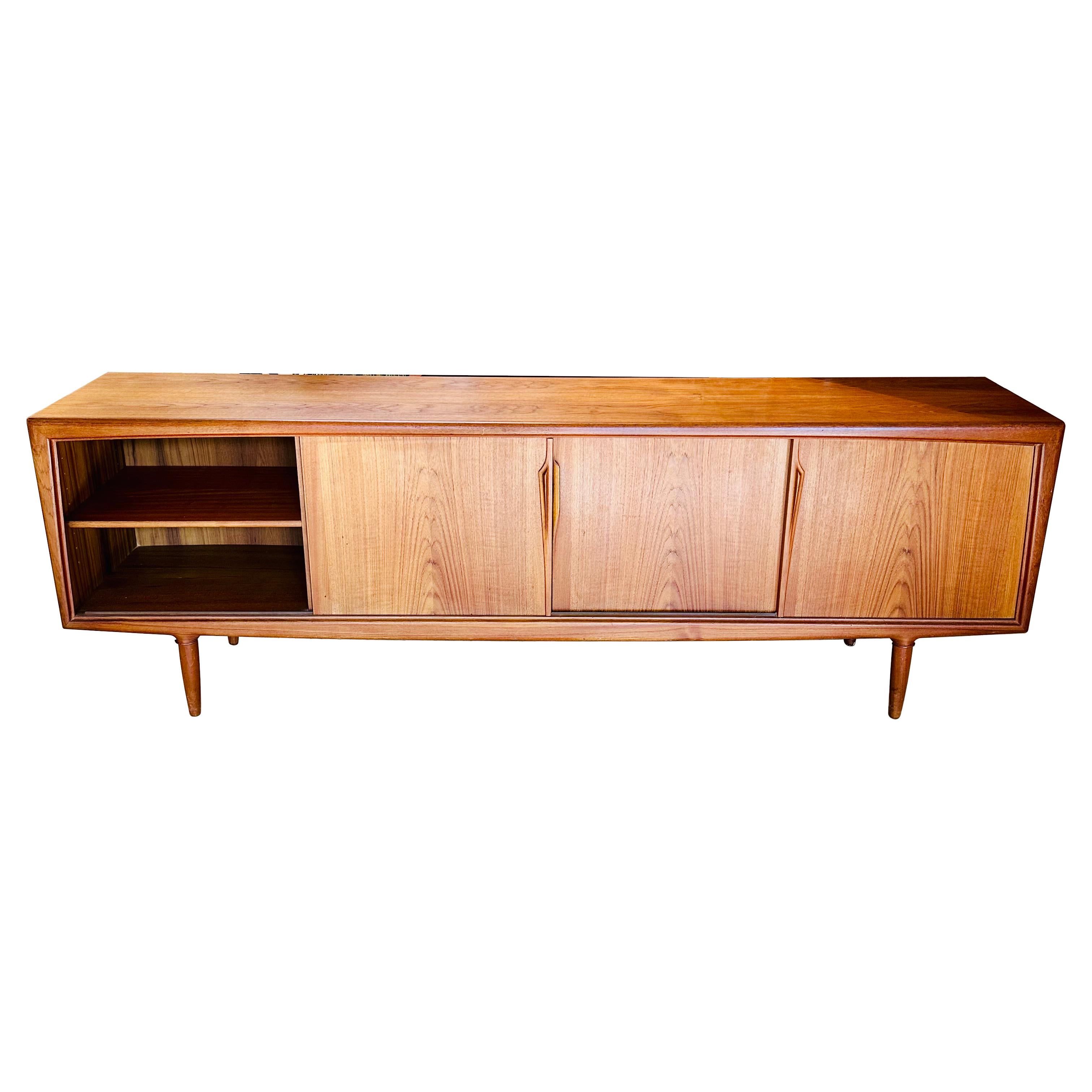1960s Danish Modern Teak Model 13 Credenza by Gunni Oman for ACO Mobler 1