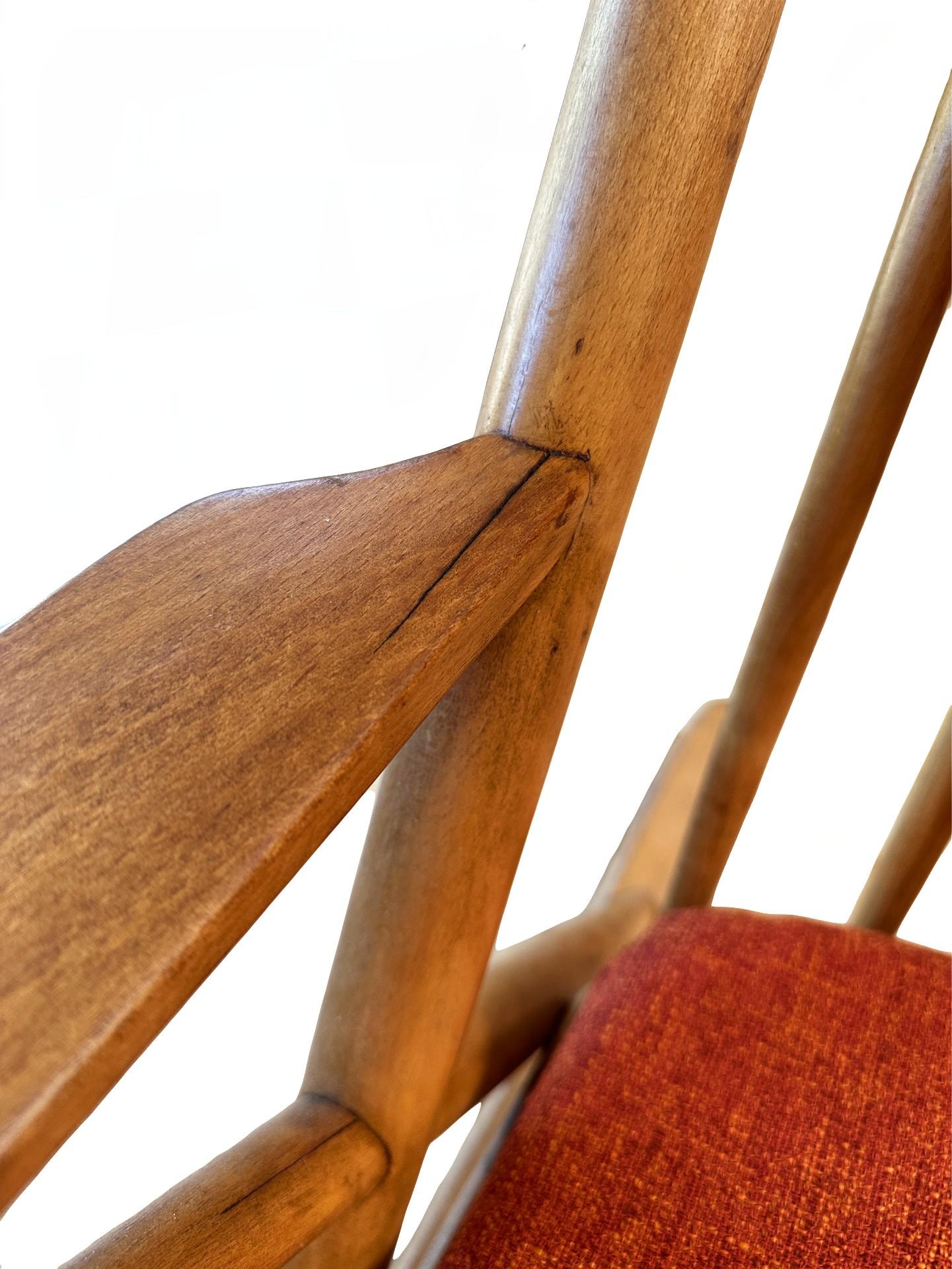 Chaise à bascule danoise moderne des années 1960, modèle 182 de Frank Reenskaug pour Bramin en vente 7