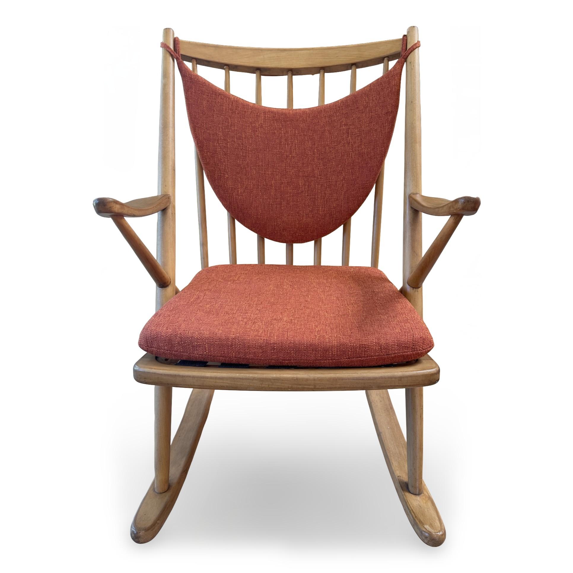 Scandinave moderne Chaise à bascule danoise moderne des années 1960, modèle 182 de Frank Reenskaug pour Bramin en vente