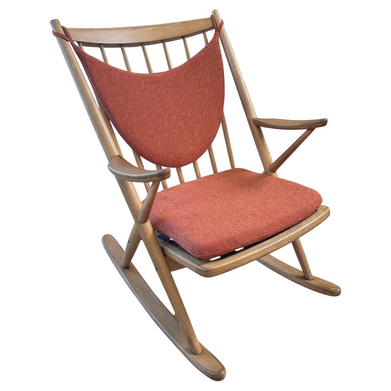 1960s Danish Modern Teak Model 182 Rocking Chair by Frank