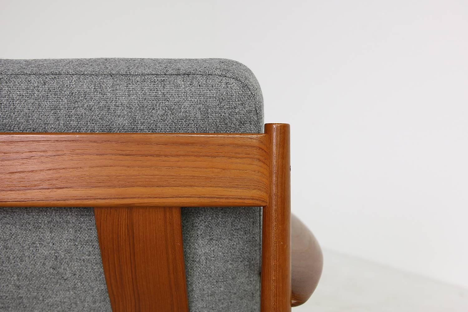 Mid-20th Century 1960s Danish Modern Teak Sofa by Grete Jalk for France & Son Mod. 118/3