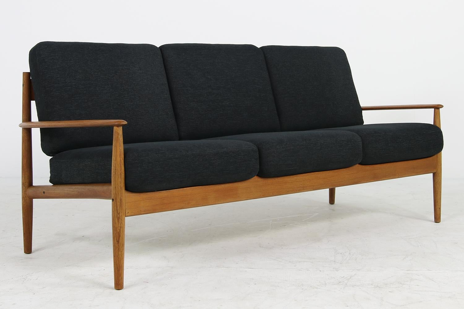 Mid-20th Century 1960s Danish Modern Teak Sofa by Grete Jalk for France & Son Model 118/3