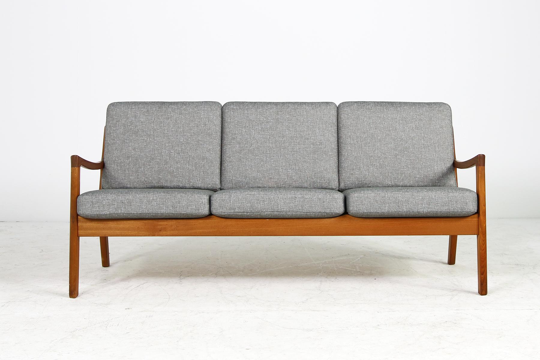 Mid-Century Modern 1960s Danish Modern Teak Sofa by Ole Wanscher for France & Son Denmark