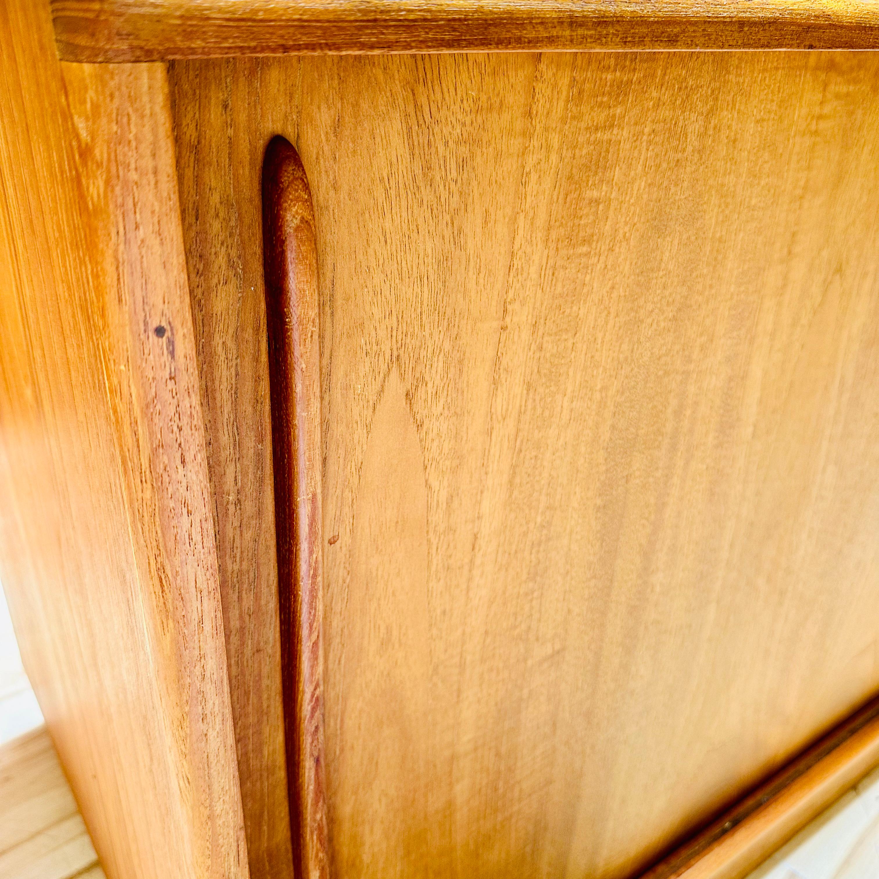 1960s Danish Modern Teak Stereo Credenza with Outlet 4
