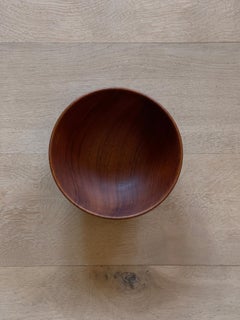 1960s Danish Modern Teak Wood Work Bowl in Great Condition
