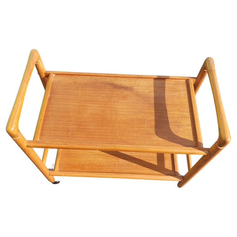 Chariot de bar danois vintage en teck de Vildbjerg Møbelfabrik, 1960 Chariot de bar danois vintage en teck de Vildbjerg Møbelfabrik, 1960