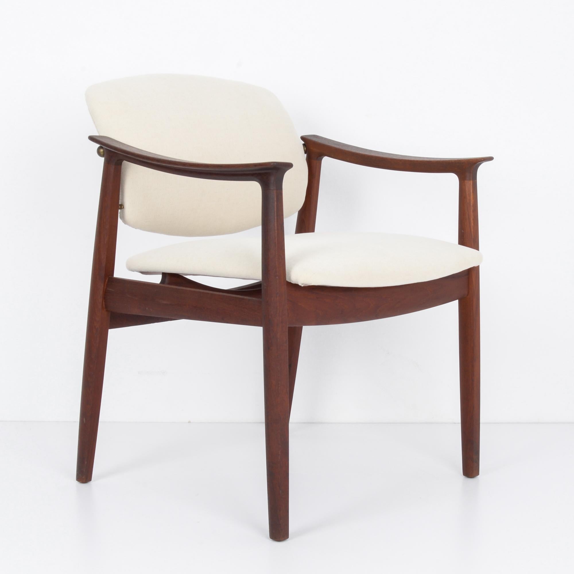 Scandinavian Modern 1960s Danish Modern Upholstered Armchair
