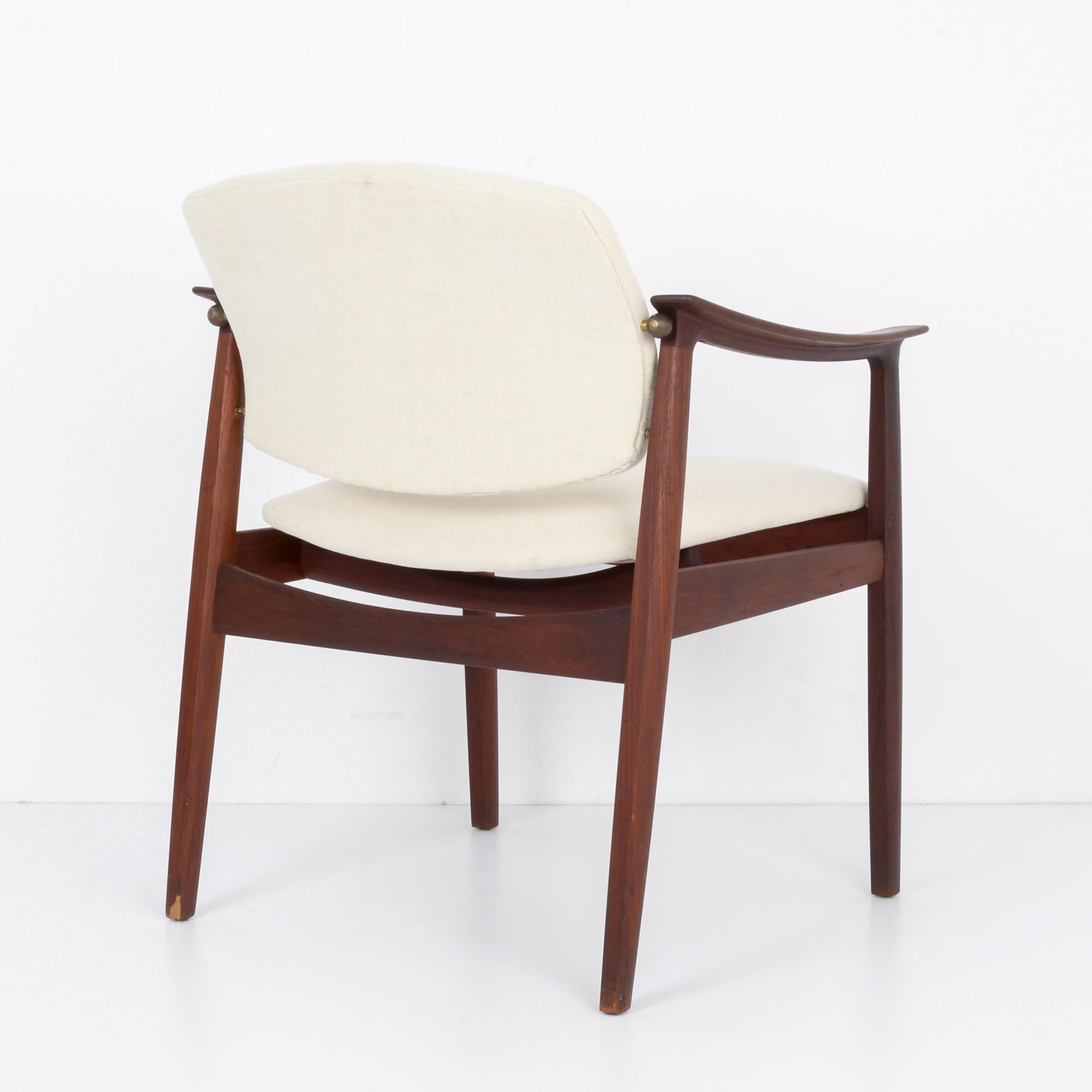 Mid-20th Century 1960s Danish Modern Upholstered Armchair