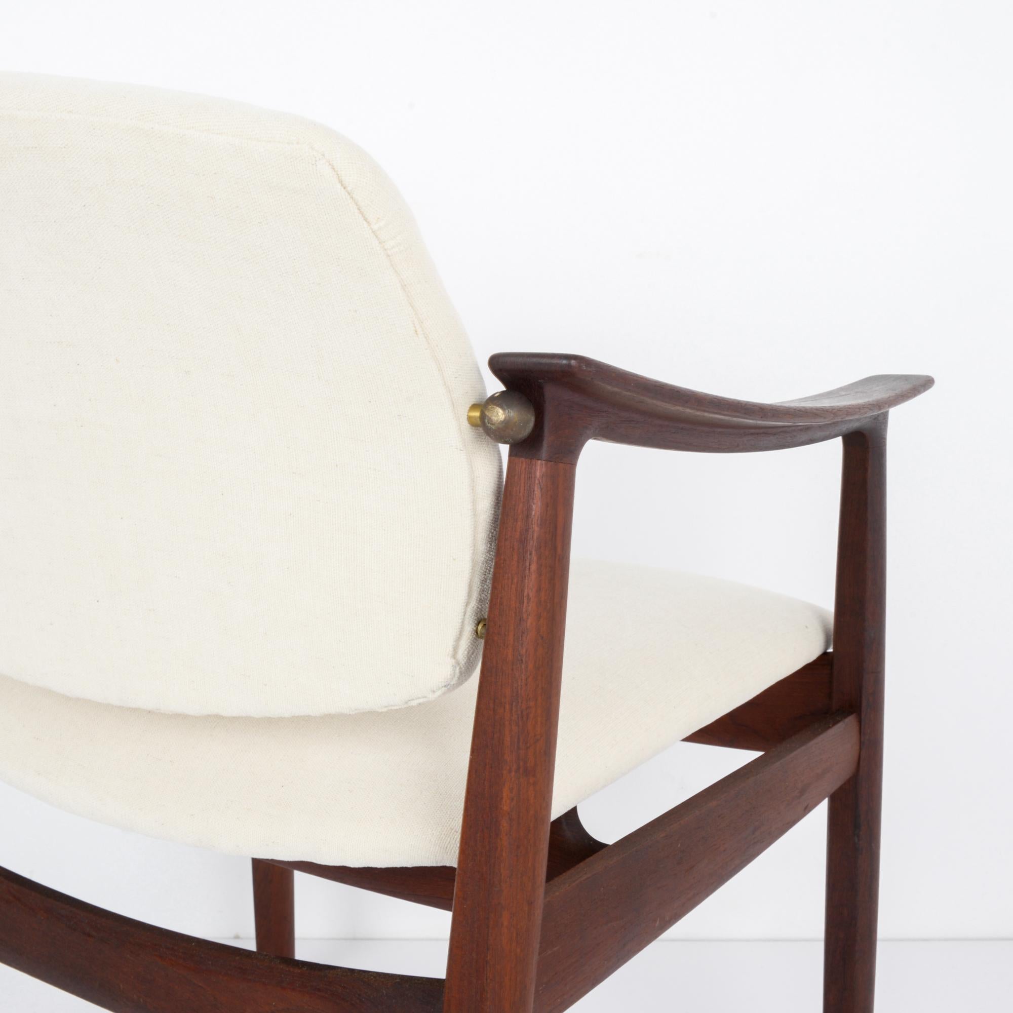 Fabric 1960s Danish Modern Upholstered Armchair