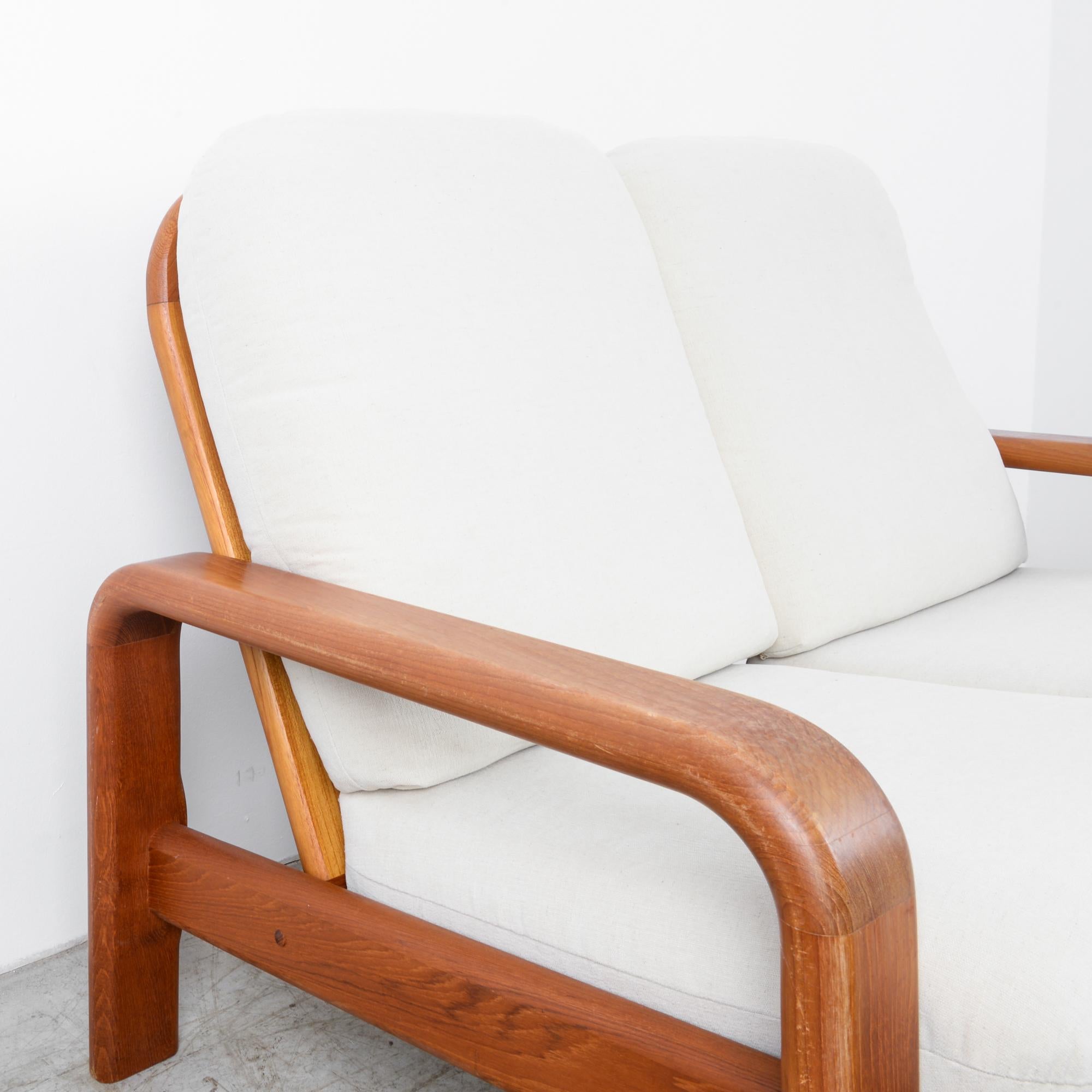 Scandinavian Modern 1960s Danish Modern Wooden Sofa For Sale