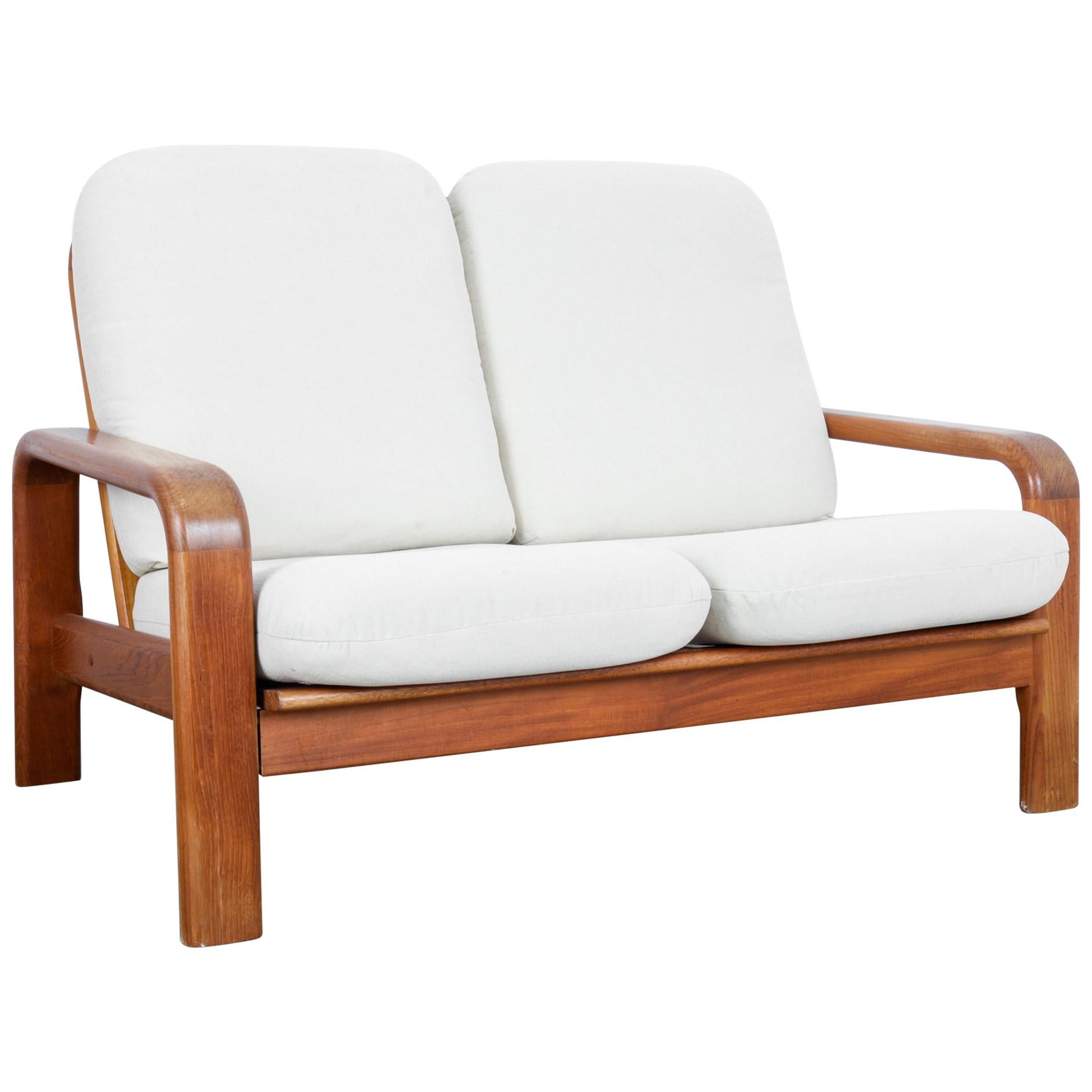 1960s Danish Modern Wooden Sofa