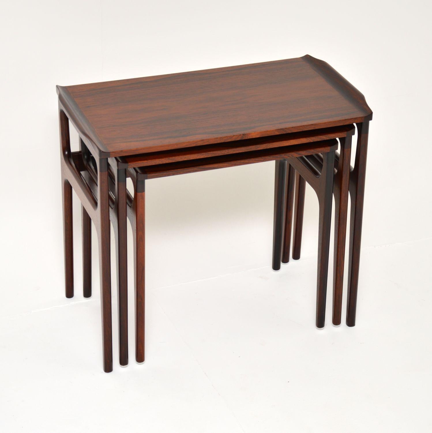 1960's Danish Nest of Tables by Erling Torvits 7