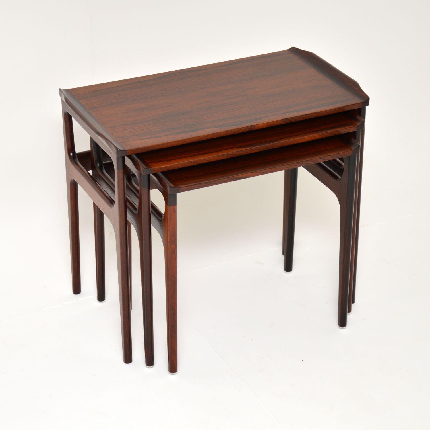 1960's Danish Nest of Tables by Erling Torvits 8