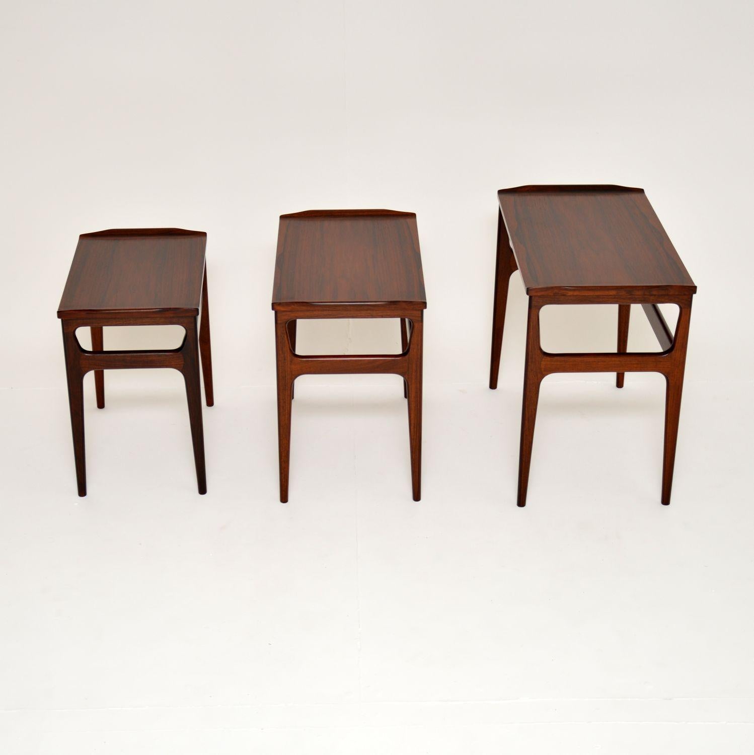 1960's Danish Nest of Tables by Erling Torvits In Good Condition In London, GB
