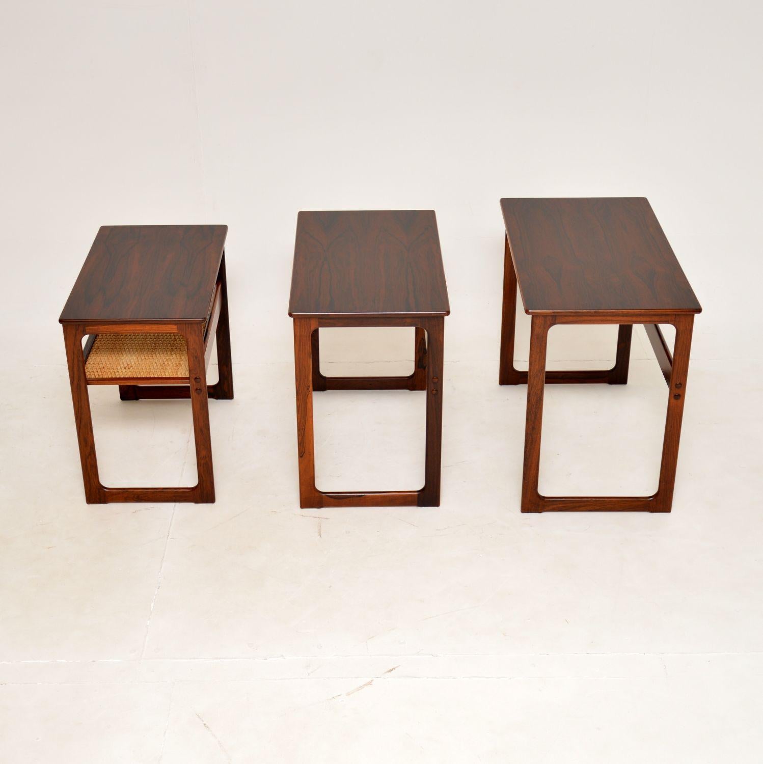 Mid-20th Century 1960's Danish Nest of Tables by Johannes Andersen