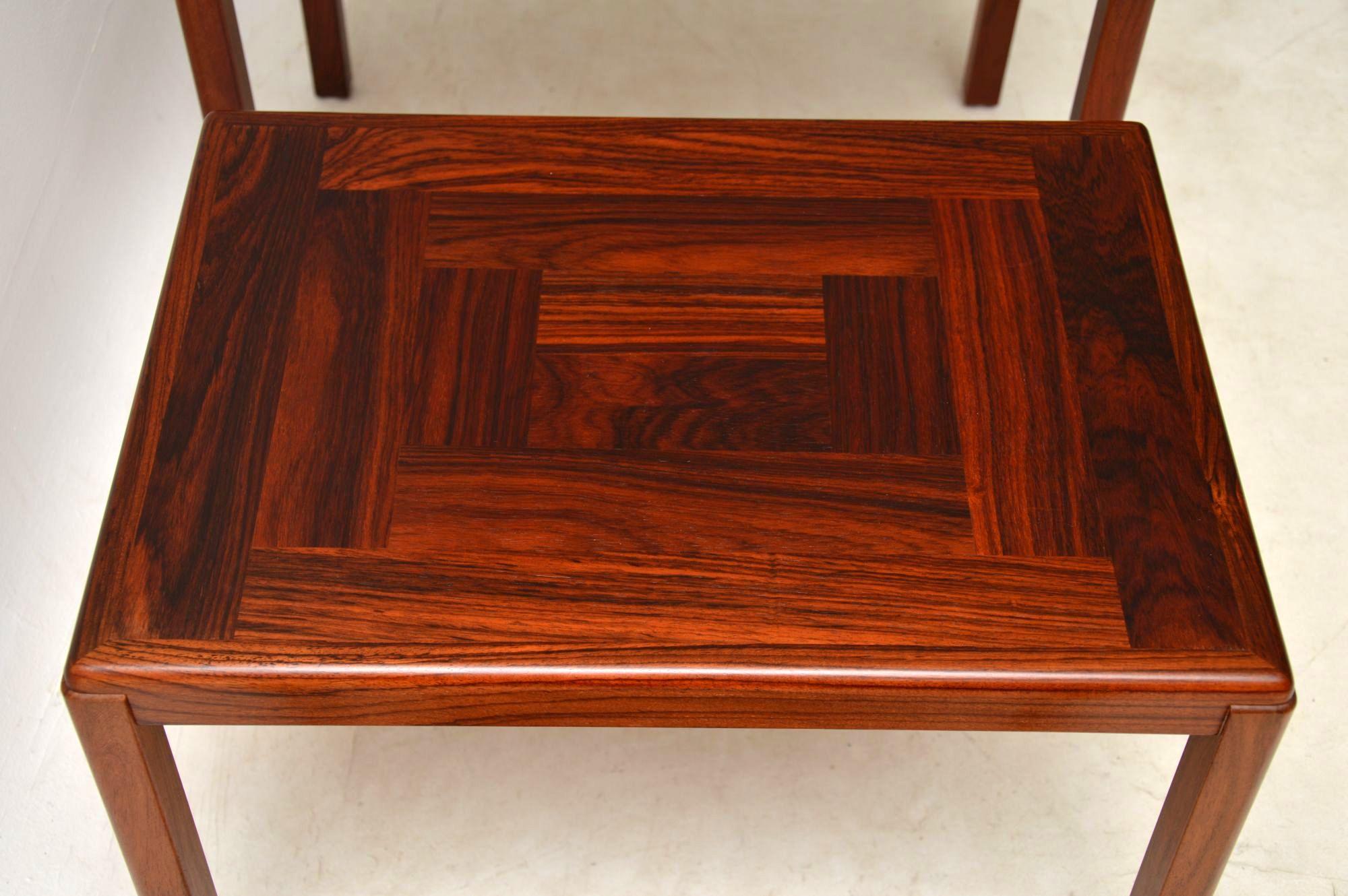 Mid-20th Century 1960s Danish Nest of Tables by Vejle Stole