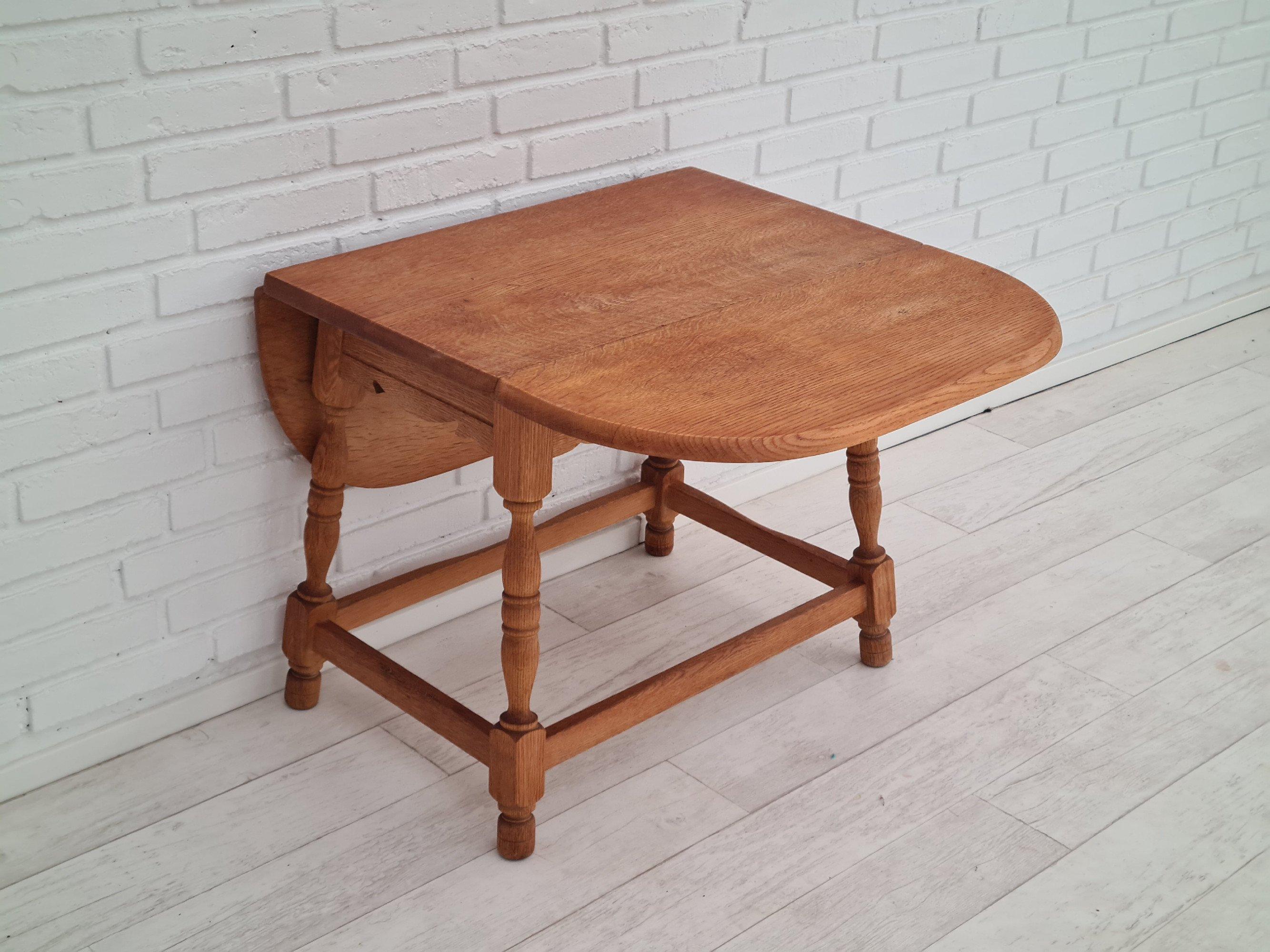 Mid-20th Century 1960s, Danish Oak Coffee Table, Henning Kjærnulf Style For Sale
