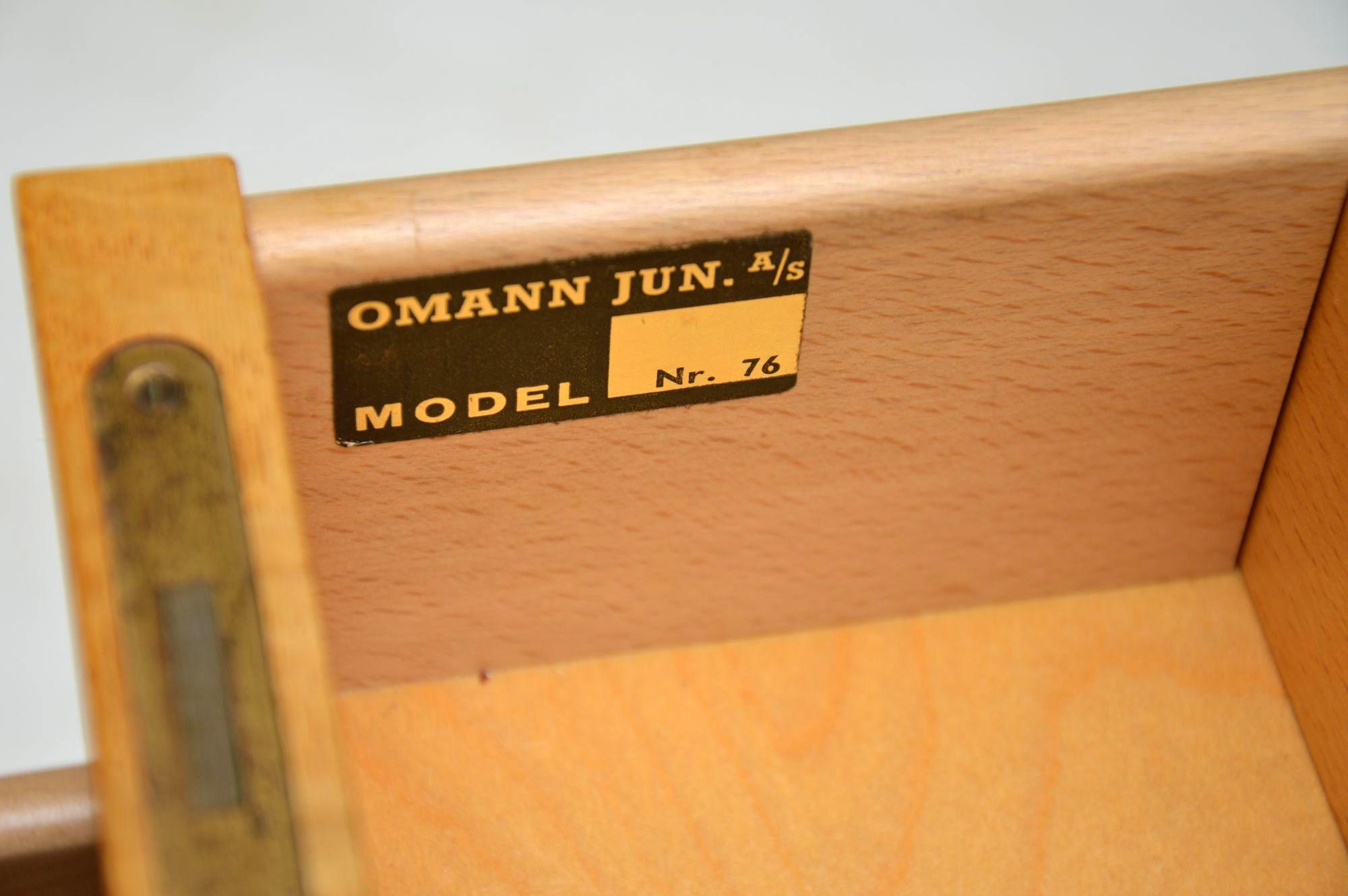 Mid-Century Modern 1960s Danish Oak Vintage Desk by Gunni Omann