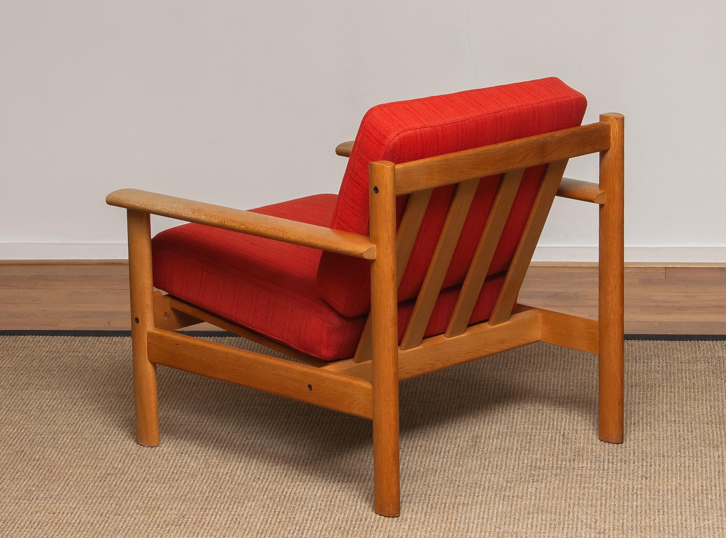 Mid-20th Century 1960s Danish Oak Volther Style Lounge Easy Chair 1