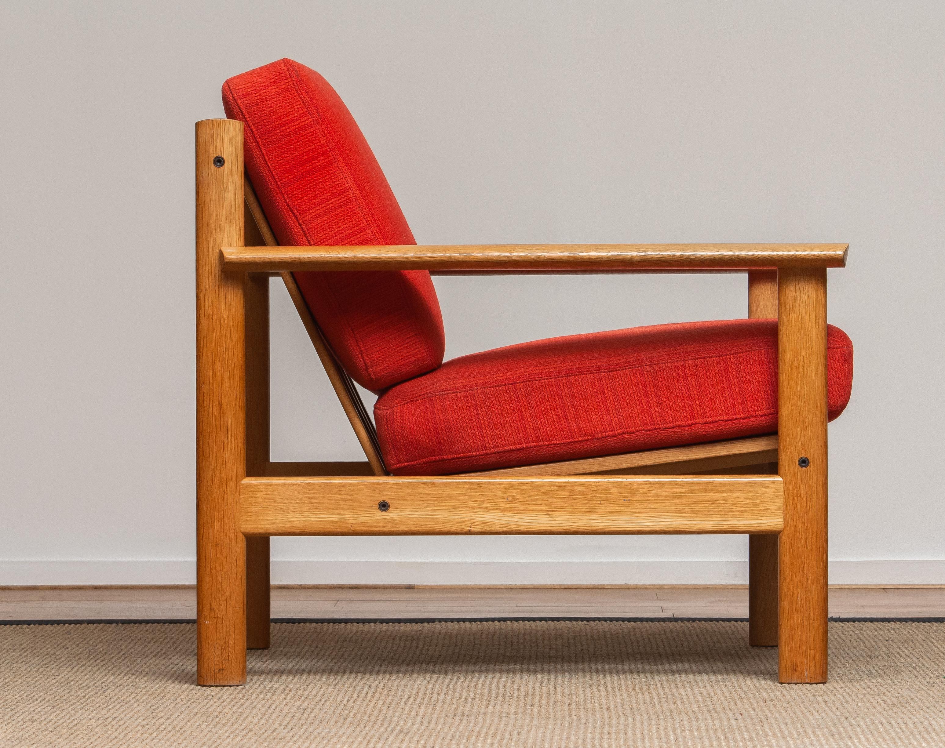 1960s Danish Oak Volther Style Lounge Easy Chair 1 2