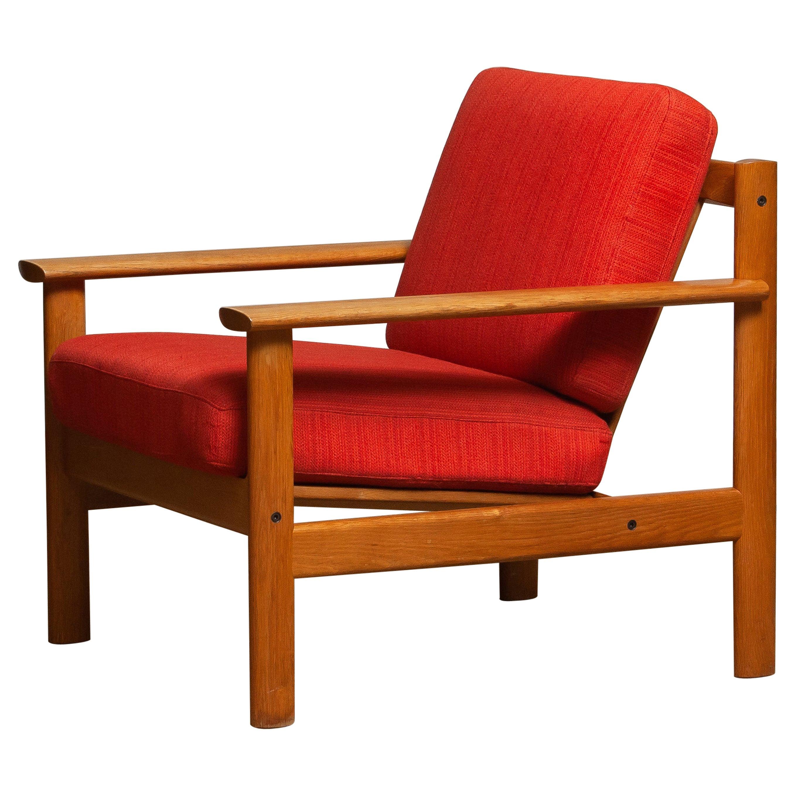 1960s Danish Oak Volther Style Lounge Easy Chair