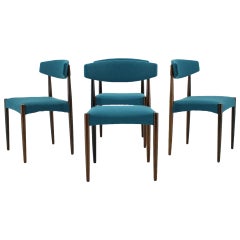 1960s Danish Palisander Dining Chairs, Set of 4