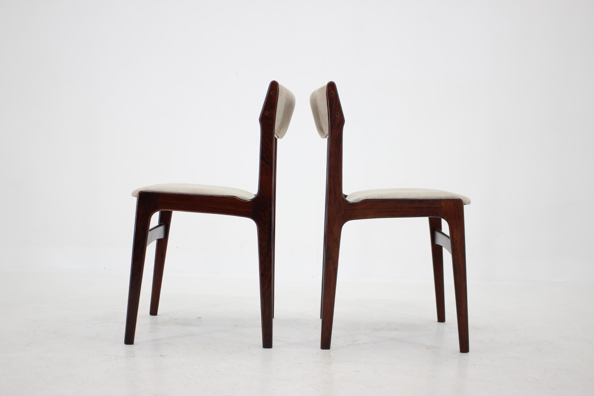 Wood 1960s Danish Palisander Dining Chairs, Set of 6