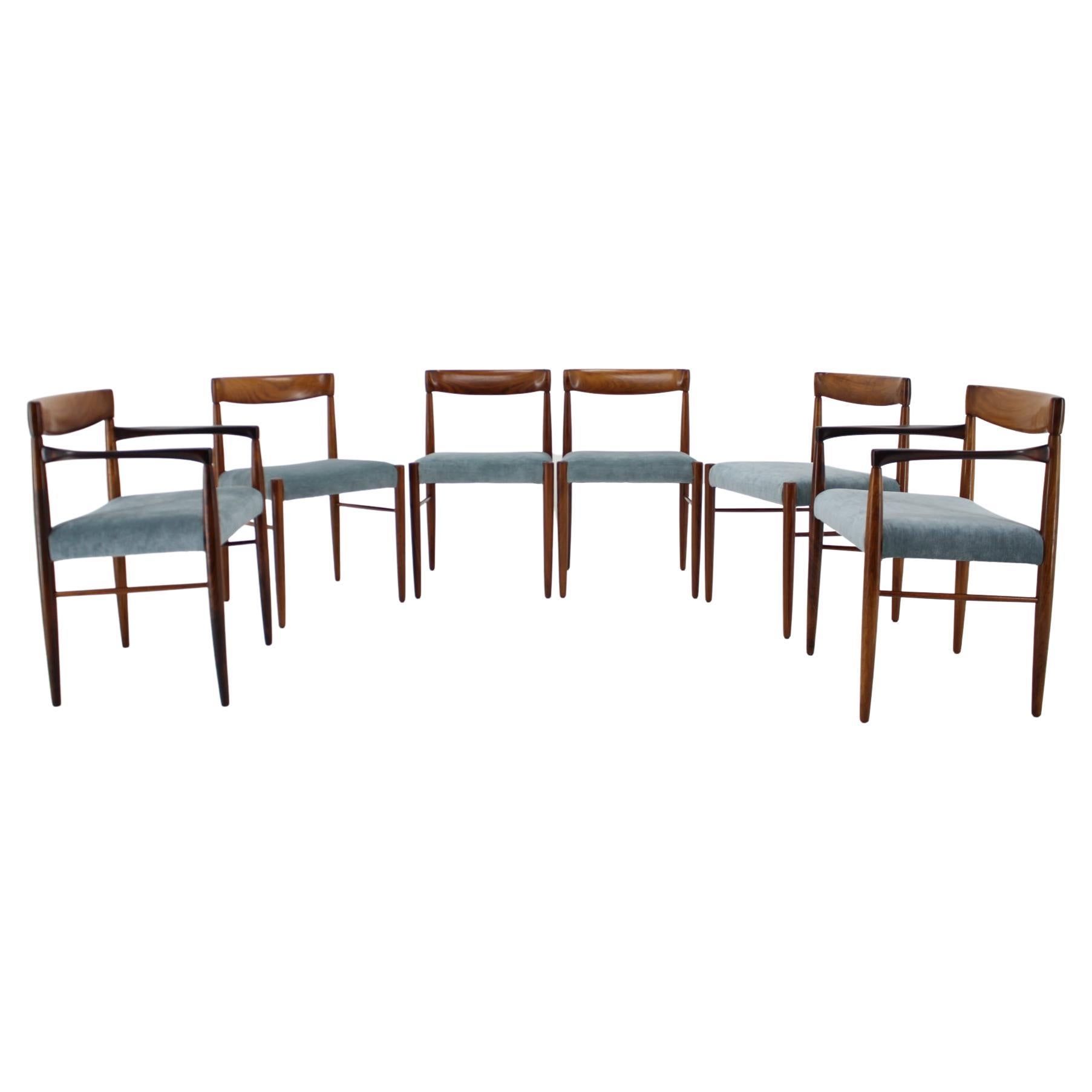 1960s Danish Palisander Dining Chairs, Set of Six