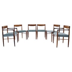 1960s Danish Palisander Dining Chairs, Set of Six