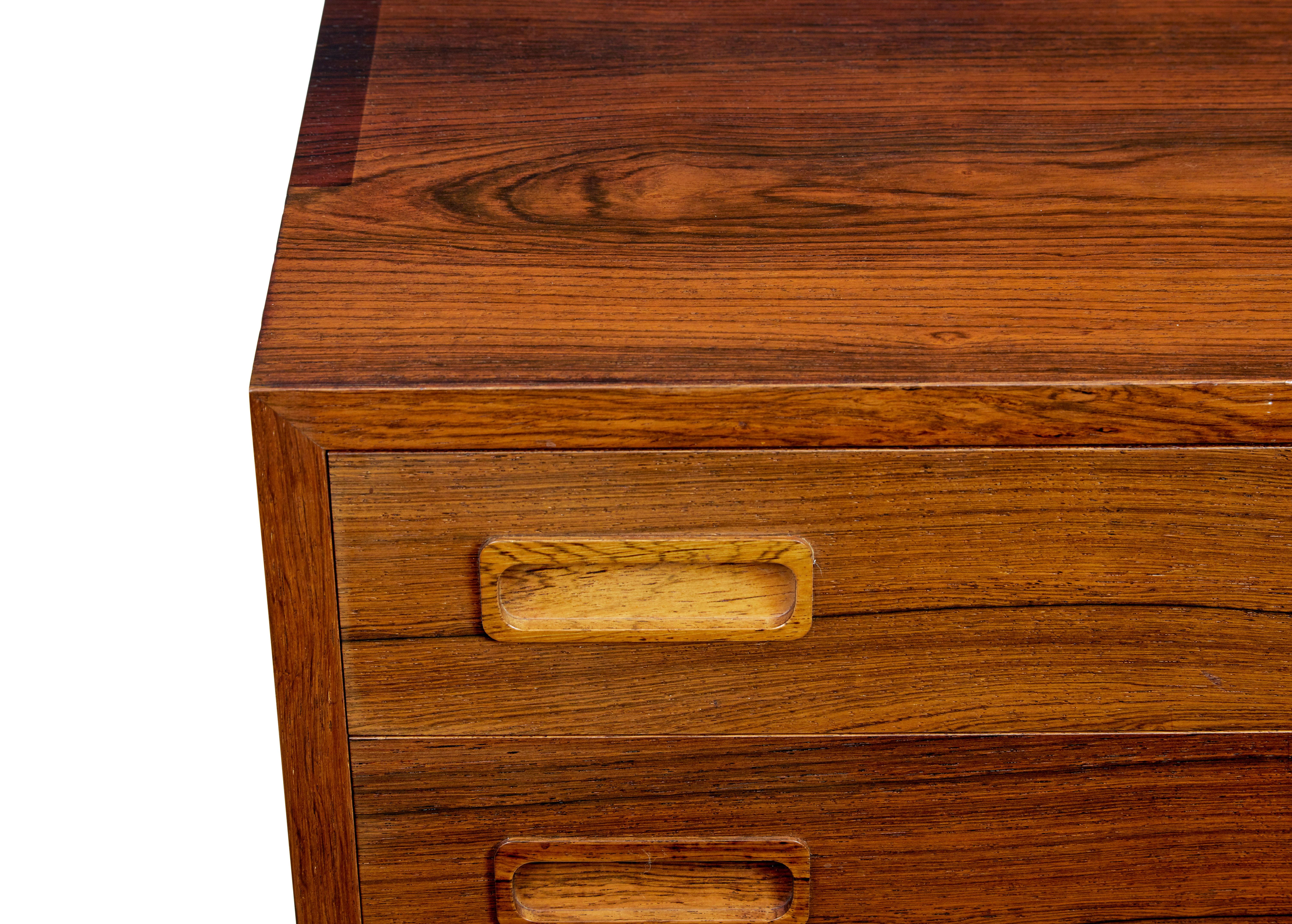 Hand-Crafted 1960’s Danish palisander double chest of drawers by hu