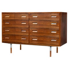 Vintage 1960’s Danish palisander double chest of drawers by HU