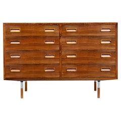 1960’s Danish palisander double chest of drawers by Hu