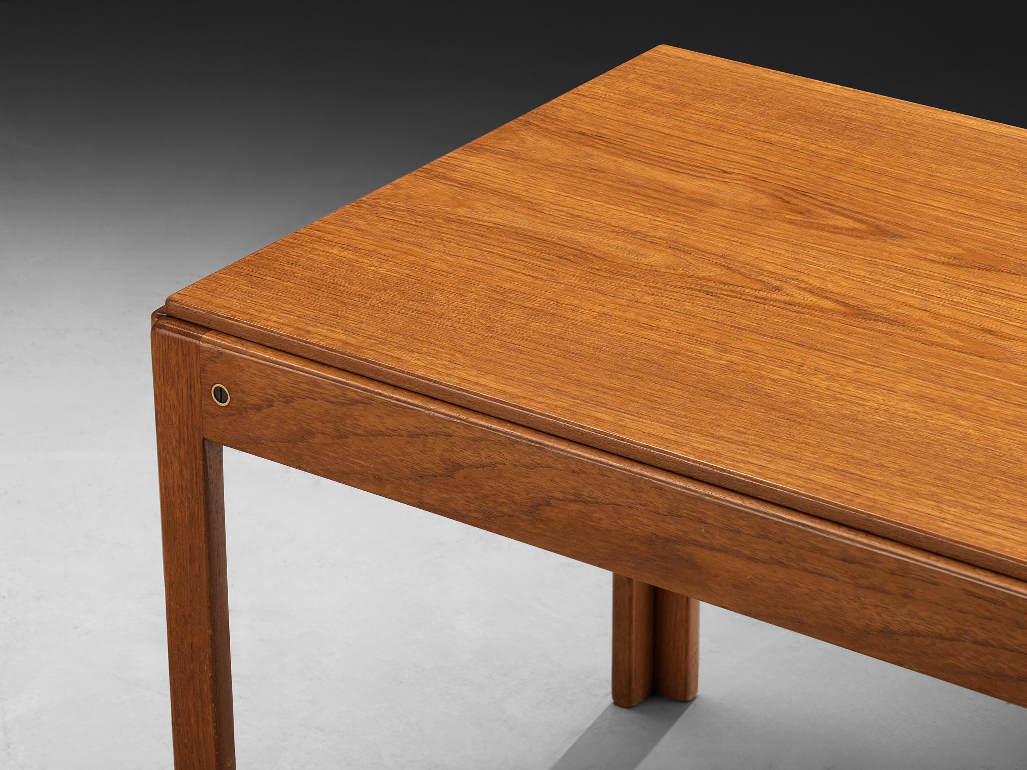 Scandinavian Modern 1960s Danish Rectangular Coffee Table in Teak For Sale