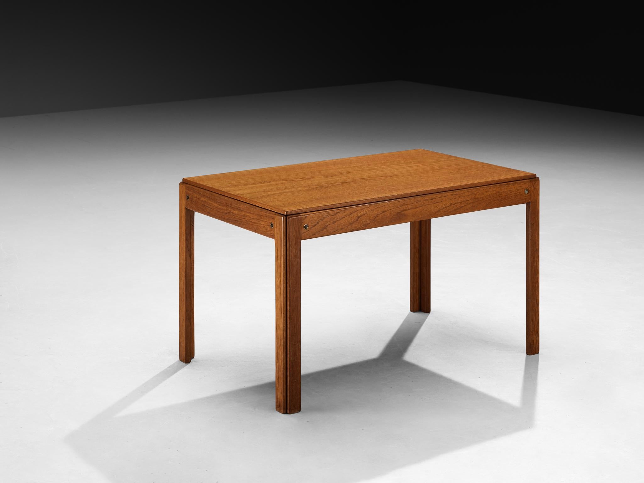 Mid-20th Century 1960s Danish Rectangular Coffee Table in Teak For Sale