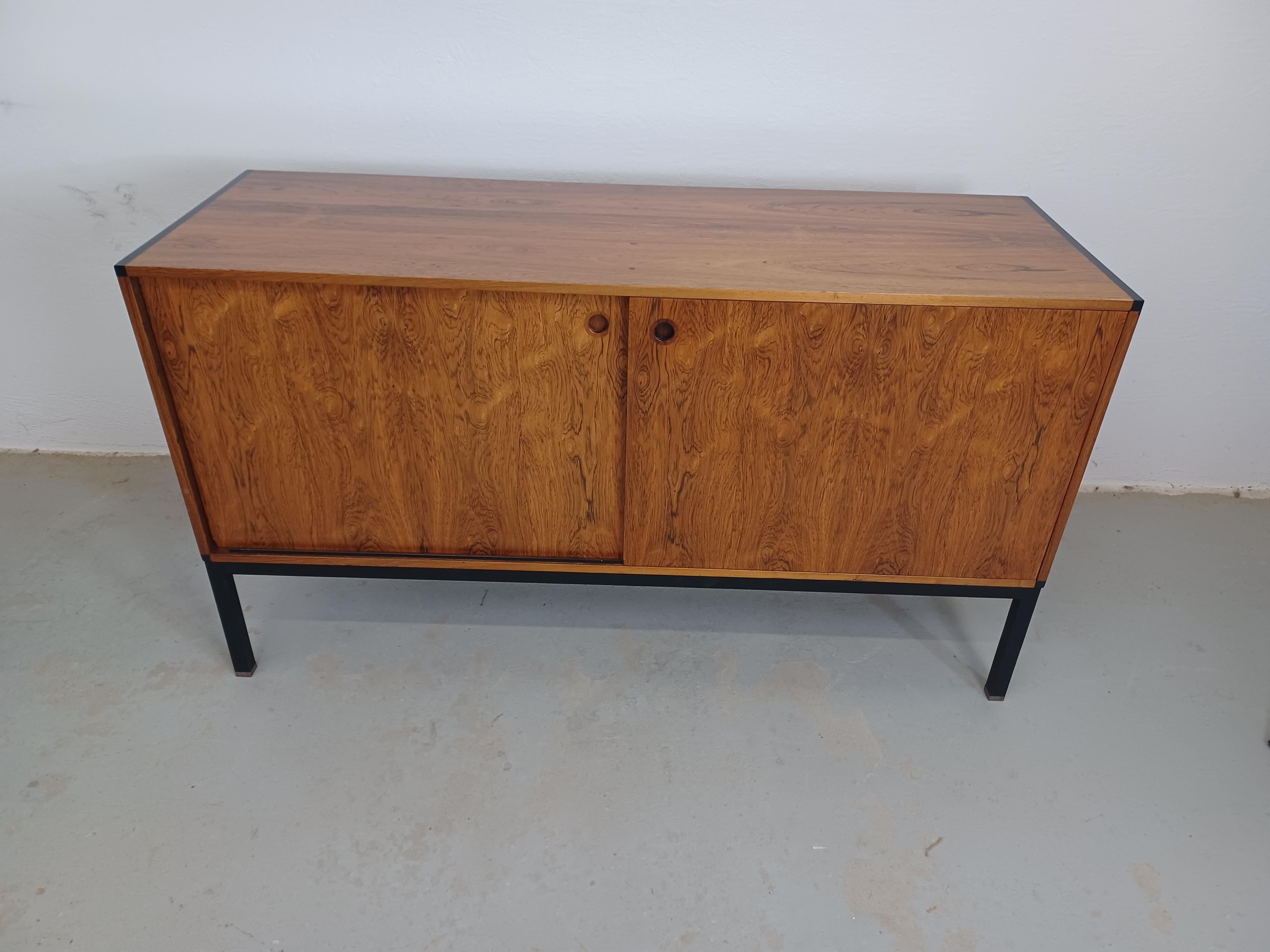 Scandinavian Modern 1960s Danish Refinished Hans Hove Credenza in Rosewood by Christian Linneberg For Sale