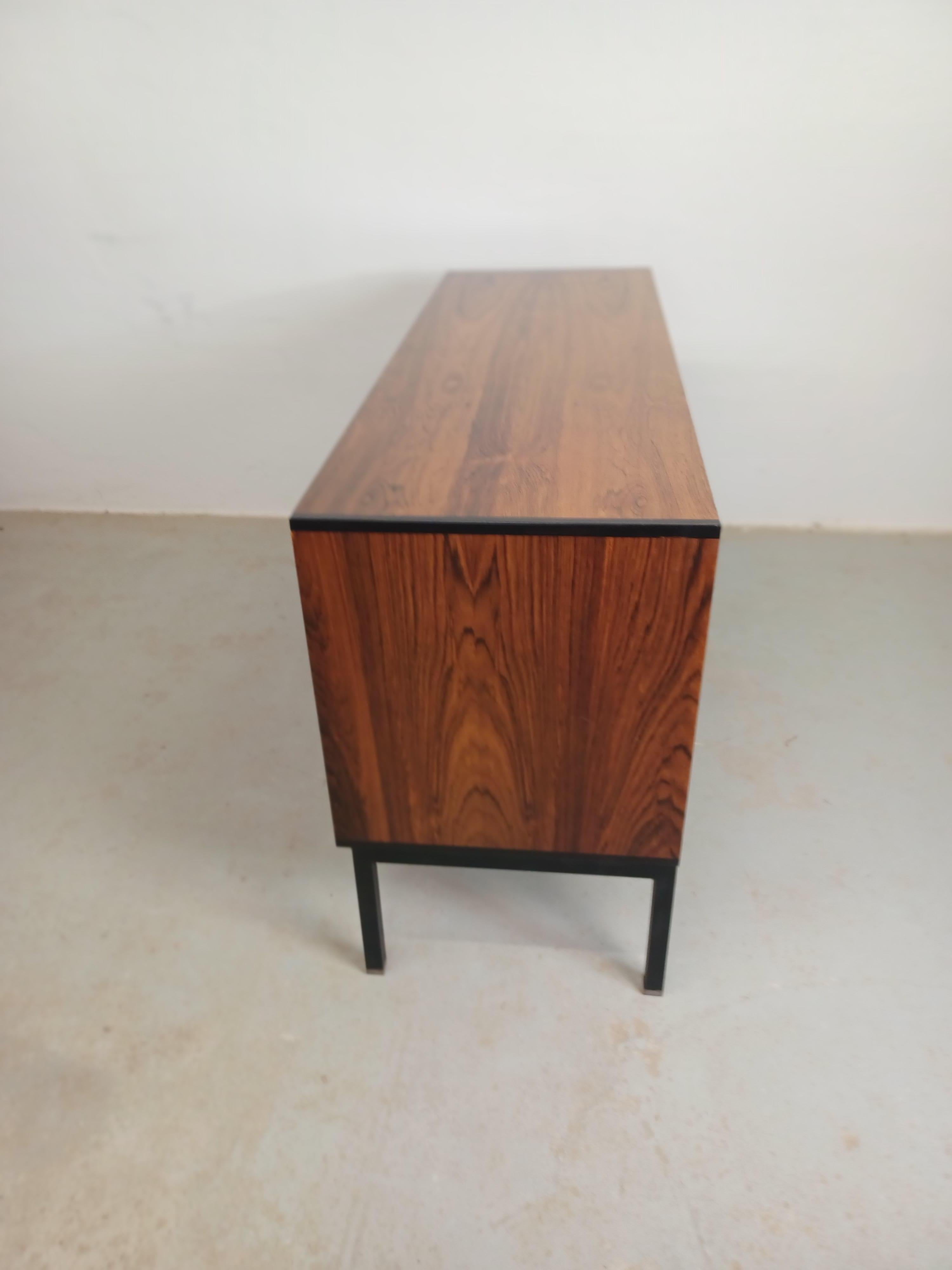 Mid-20th Century 1960s Danish Refinished Hans Hove Credenza in Rosewood by Christian Linneberg For Sale