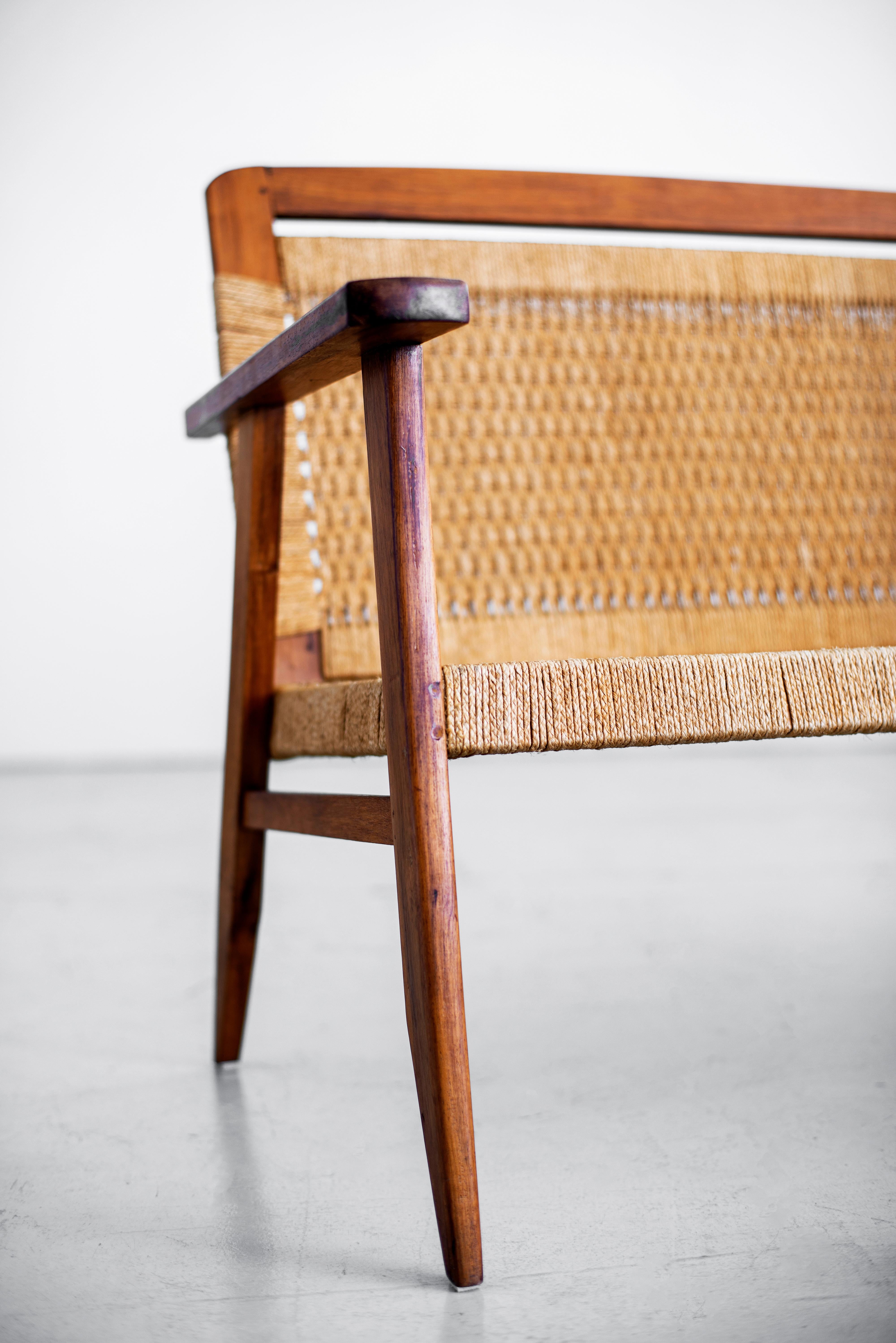1960s Danish Rope Bench 2