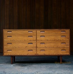 1960er Jahre Dänisch Palisander 8-Schublade Dresser Loft Bureau Mid-Century Modern Hundevad