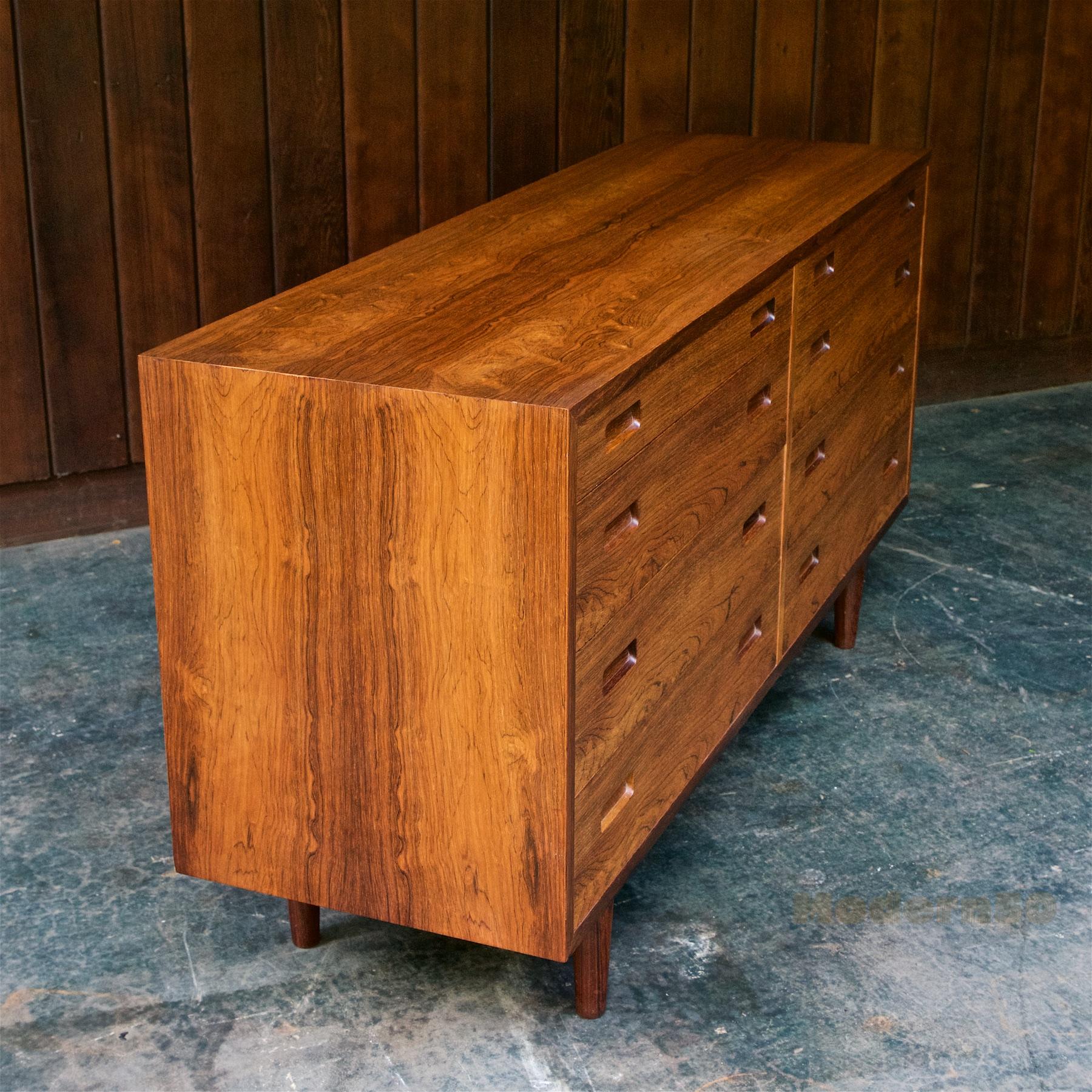mid century modern 8 drawer dresser