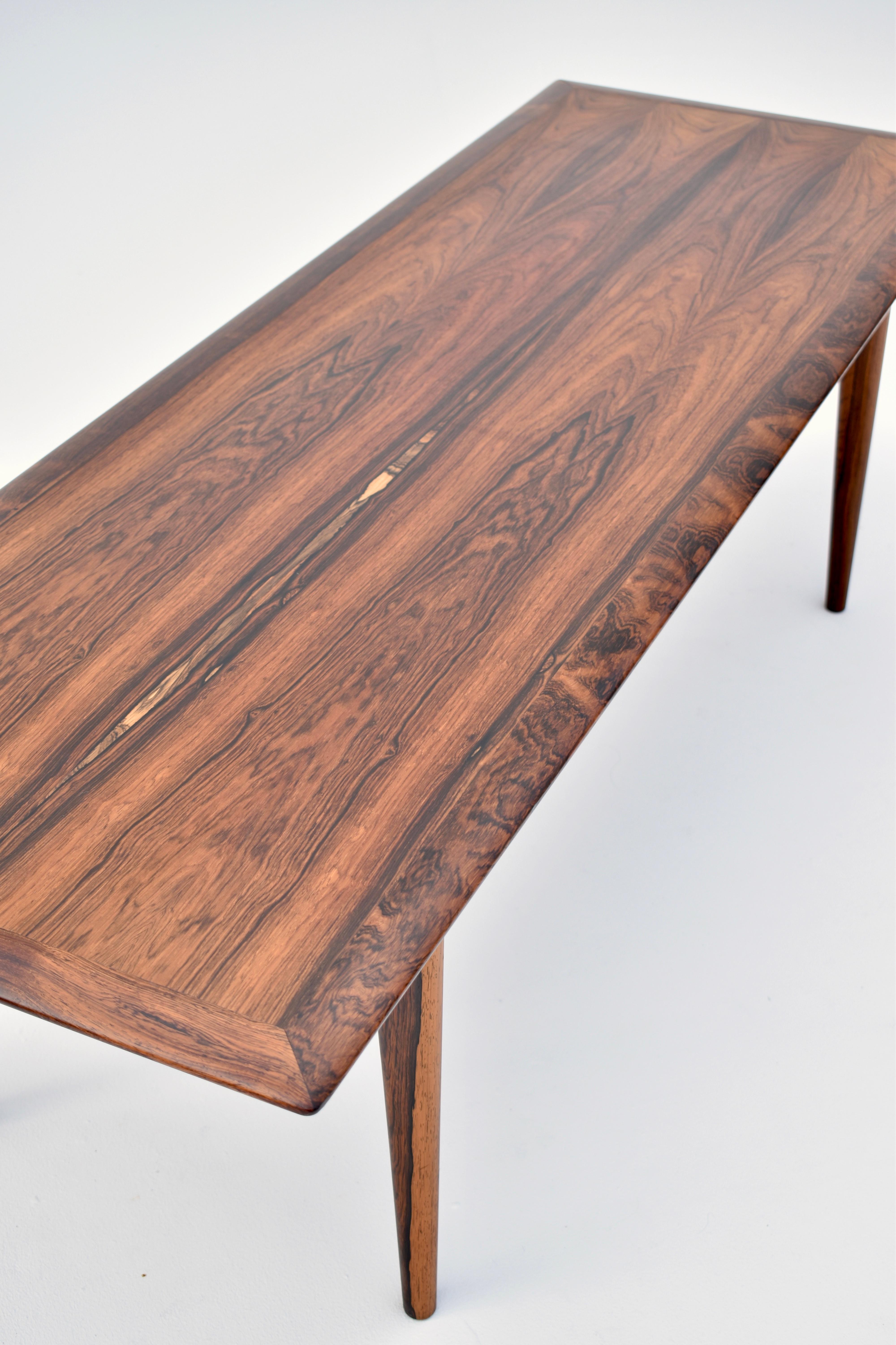 1960's Danish Rosewood Coffee Table for C.F Christensen 1