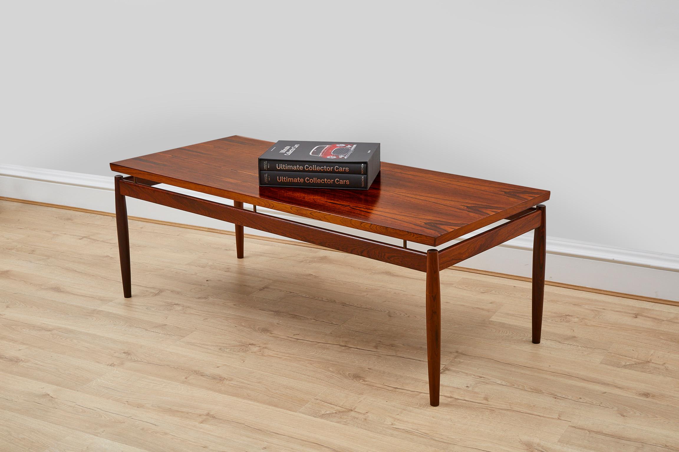 Mid-Century Modern 1960's Danish Rosewood Coffee Table, Grete Jalk For France & Son
