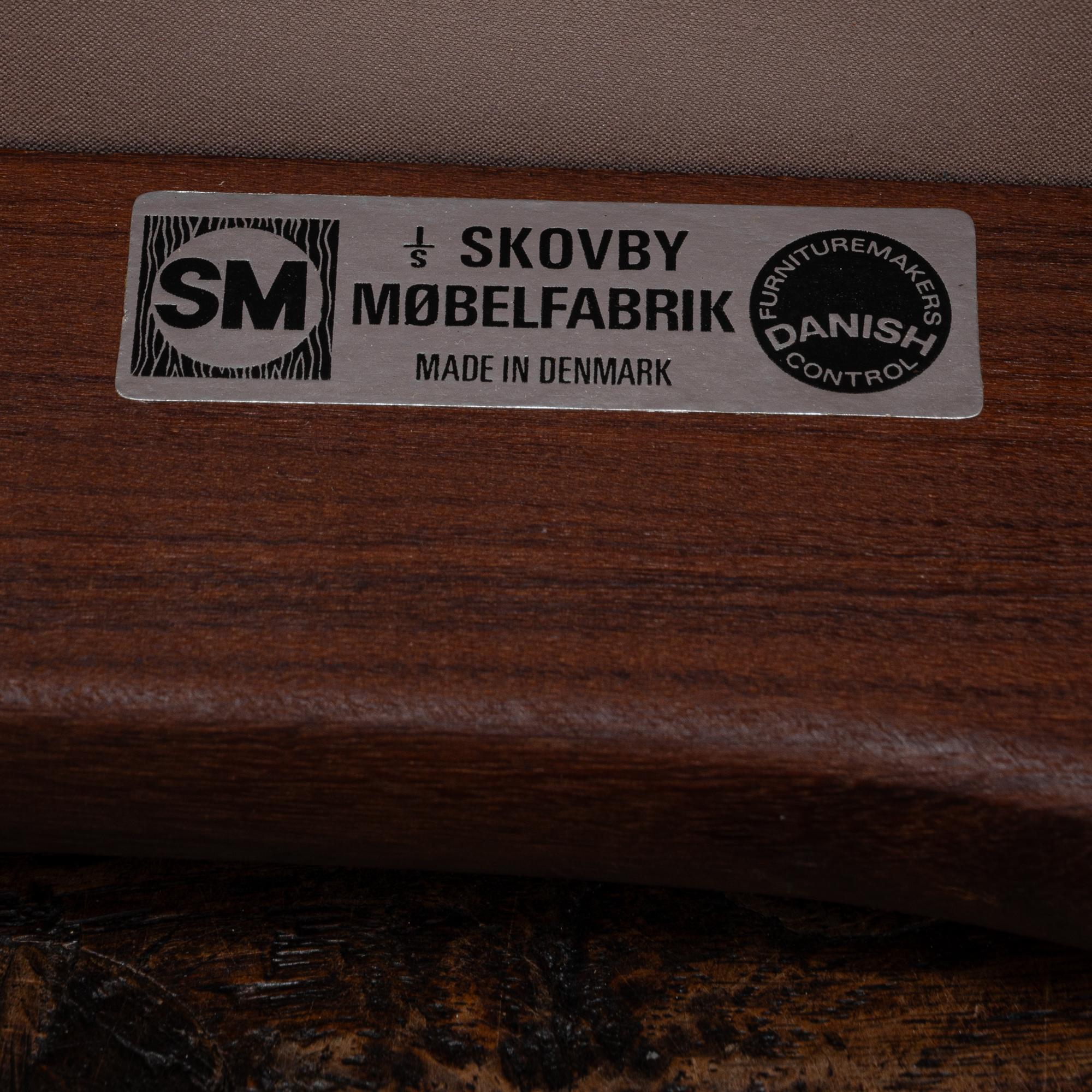 Sedia da pranzo danese in palissandro del 1960 di Skovby Møbelfabrik in vendita 9