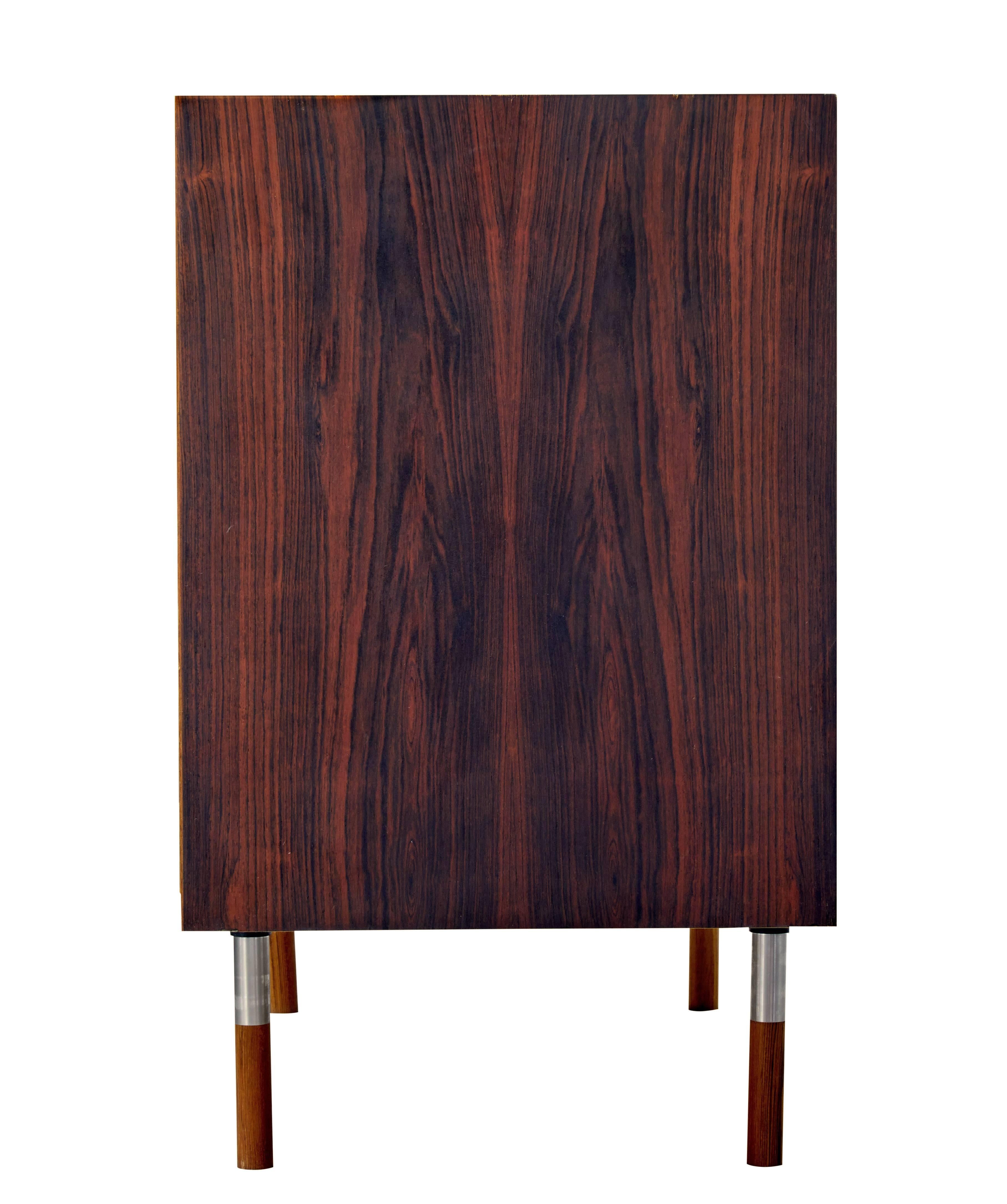 Scandinavian Modern 1960s Danish Rosewood Double Chest of Drawers