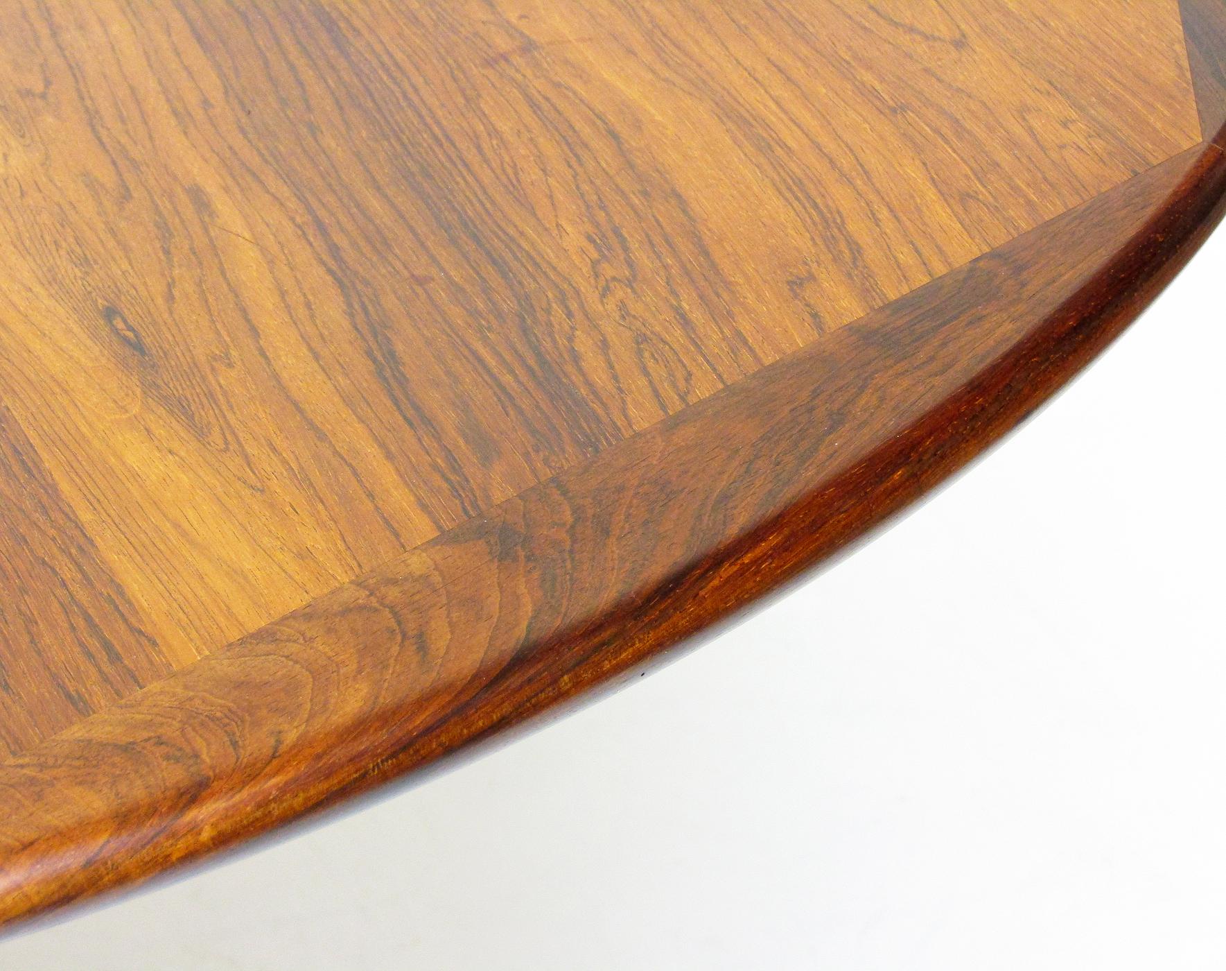1960s Danish Rosewood Extending Dining Table by Georg Petersens 9