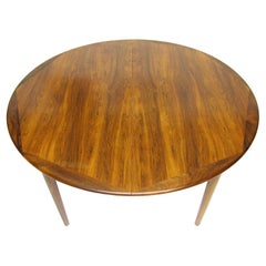 1960s Danish Rosewood Extending Dining Table by Georg Petersens