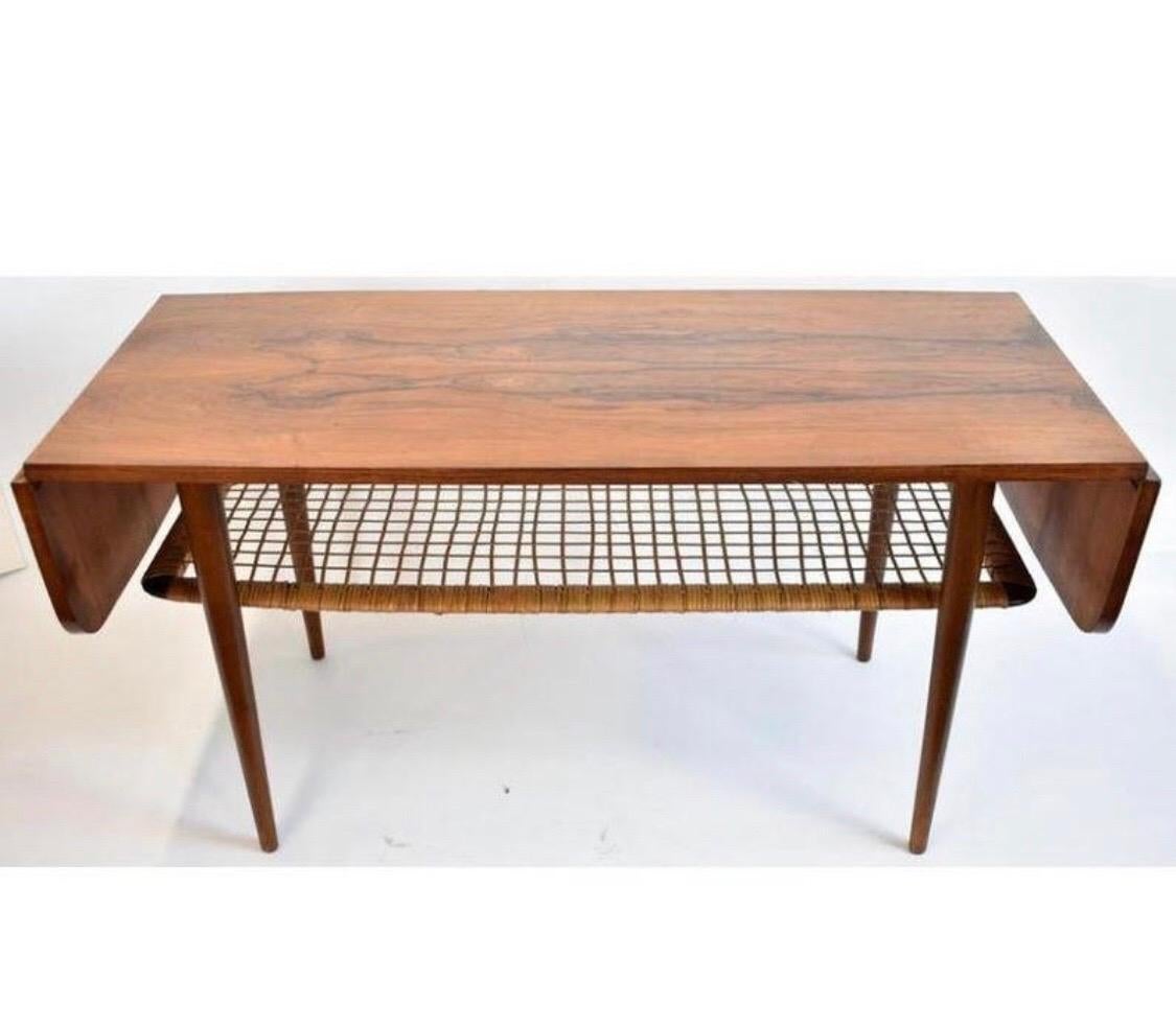 1960s Danish Rosewood Mid-Century Modern Double Leaf Coffee Table For Sale 2