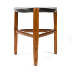 Sgabello in palissandro danese di Ole Wanscher / Attrib. per A.J. Iversen / Attrib.