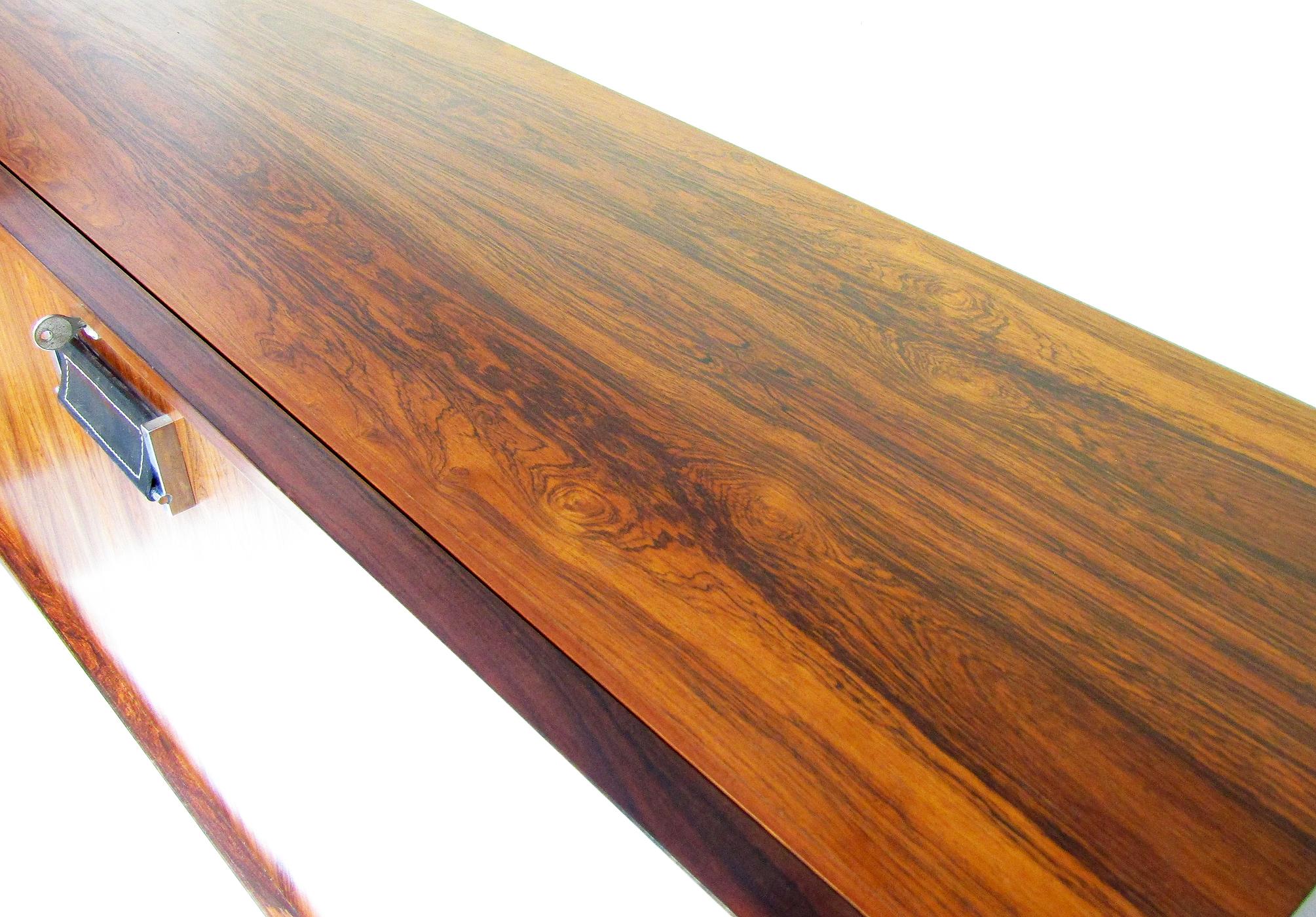 1960s, Danish Roswood Wall-Mounted Bar / Desk by Erik Buch for Dyrlund For Sale 10
