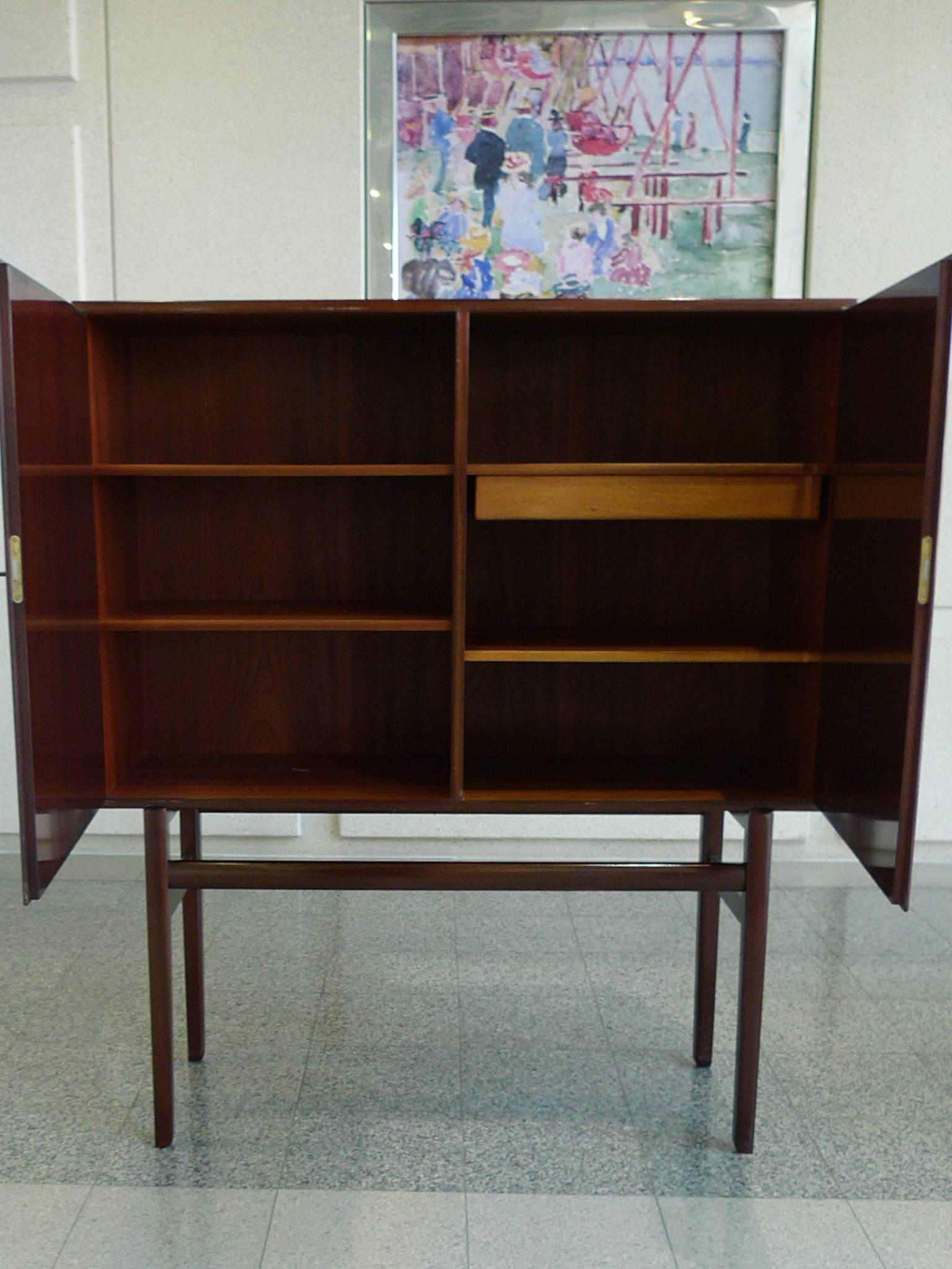 1960s Danish Rungstedlund Mahogany Highboard by Ole Wanscher for Poul Jeppesen For Sale 2